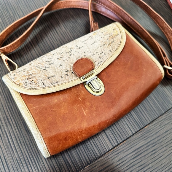 Vintage Leather Crossbody / Belt Bag – Bruno Rossi (Italy) 7.5 x 5 inch - Picture 2 of 10